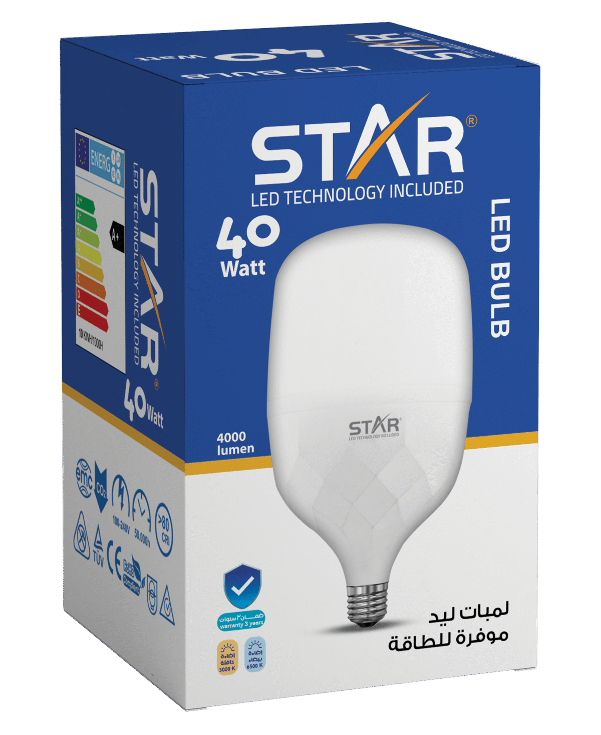💡 40W LED Bulb from STAR – Energy-Efficient & High Brightness – Power ...