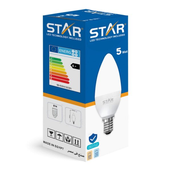 5W LED Bulb from STAR, energy-efficient.